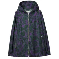 burberry veste matelassée à fleurs - violet