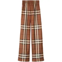 burberry pantalon alex à motif alex vintage - marron