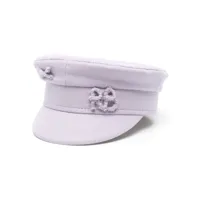 ruslan baginskiy casquette gavroche à logo cousu - violet