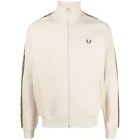 fred perry veste zippée taped - tons neutres