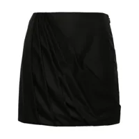 racil minijupe à design drapé - noir