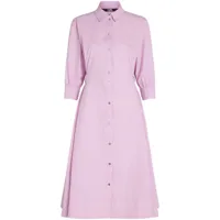 karl lagerfeld robe-chemise en coton biologique - rose