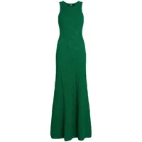 karl lagerfeld robe longue à motif en jacquard - vert