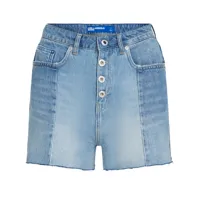 karl lagerfeld jeans short en jean à taille haute - bleu