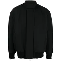 oamc veste oversize à col montant - noir