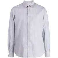 officine generale chemise en coton à rayures - gris
