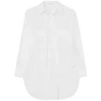 yohji yamamoto chemise en coton à manches longues - blanc