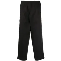 salvatore santoro pantalon coton stretch à coupe courte - noir