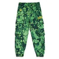 dsquared2 kids pantalon cargo à imprimé camouflage - vert