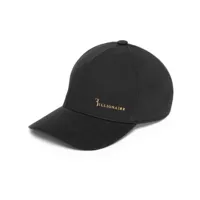 billionaire casquette en coton à plaque logo - noir