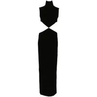 mônot robe longue à découpes - noir