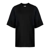 oamc t-shirt en coton à empiècements - noir