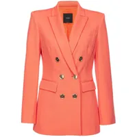 pinko blazer à boutonnière croisée - orange