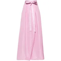 pinko jupe longue à design plissé - rose