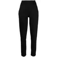 emporio armani pantalon de jogging à logo appliqué - noir