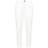 pinko jean à coupe courte - blanc