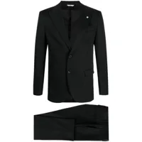 manuel ritz costume à veste à simple boutonnage - noir