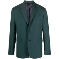 paul smith blazer en laine à simple boutonnage - vert