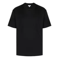 sunspel t-shirt en coton à col rond - noir
