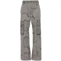 marine serre pantalon cargo regenerated - gris