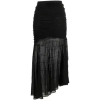 the mannei jupe abasha à design asymétrique - noir