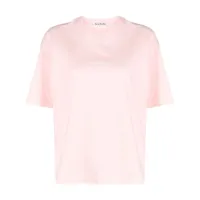 acne studios t-shirt à logo imprimé - rose