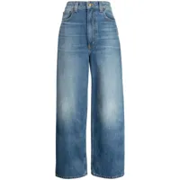 b sides jean droit easy à taille haute - bleu