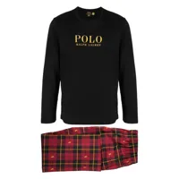 polo ralph lauren pantalon de pyjama à carreaux - rouge