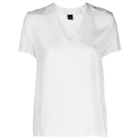 fay t-shirt à logo brodé - blanc