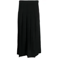 polo ralph lauren jupe plissée à taille haute - noir