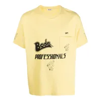 bode t-shirt en coton à imprimé graphique - jaune