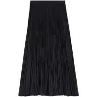 balenciaga jupe plissée à taille haute - noir
