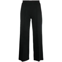 semicouture pantalon ample à plis marqués - noir