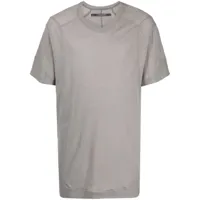 julius chemise en coton à empiècements contrastants - gris