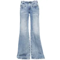 retrofete jean ample sutton à taille basse - bleu
