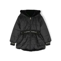 lapin house veste matelassée à design réversible - noir