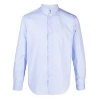 sporty & rich chemise src en coton à rayures - bleu
