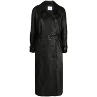 s.w.o.r.d 6.6.44 veste en cuir à taille ceinturée - noir