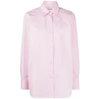 alexander wang t-shirt en coton à ornements strassés - rose