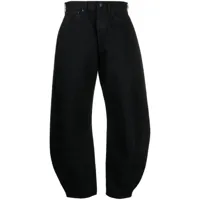 made in tomboy jean ample à design plissé - noir