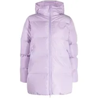 chocoolate veste matelassée à patch logo - violet