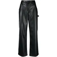 rag & bone pantalon sid à coupe ample - noir