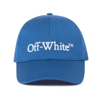 off-white casquette à logo brodé - bleu