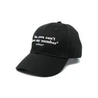 off-white casquette quoted - noir