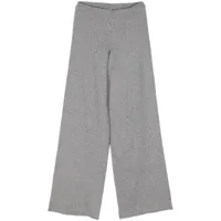 baserange pantalon en cachemire à coupe ample - gris