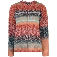 ps paul smith pull en maille intarsia à col rond - rouge