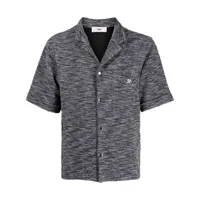 gmbh chemise chinée à plaque logo - gris