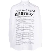 vetements chemise à imprimé page error - blanc