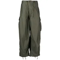 needles pantalon ample à poches cargo - vert