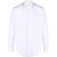 xacus chemise en coton à col pointu - blanc